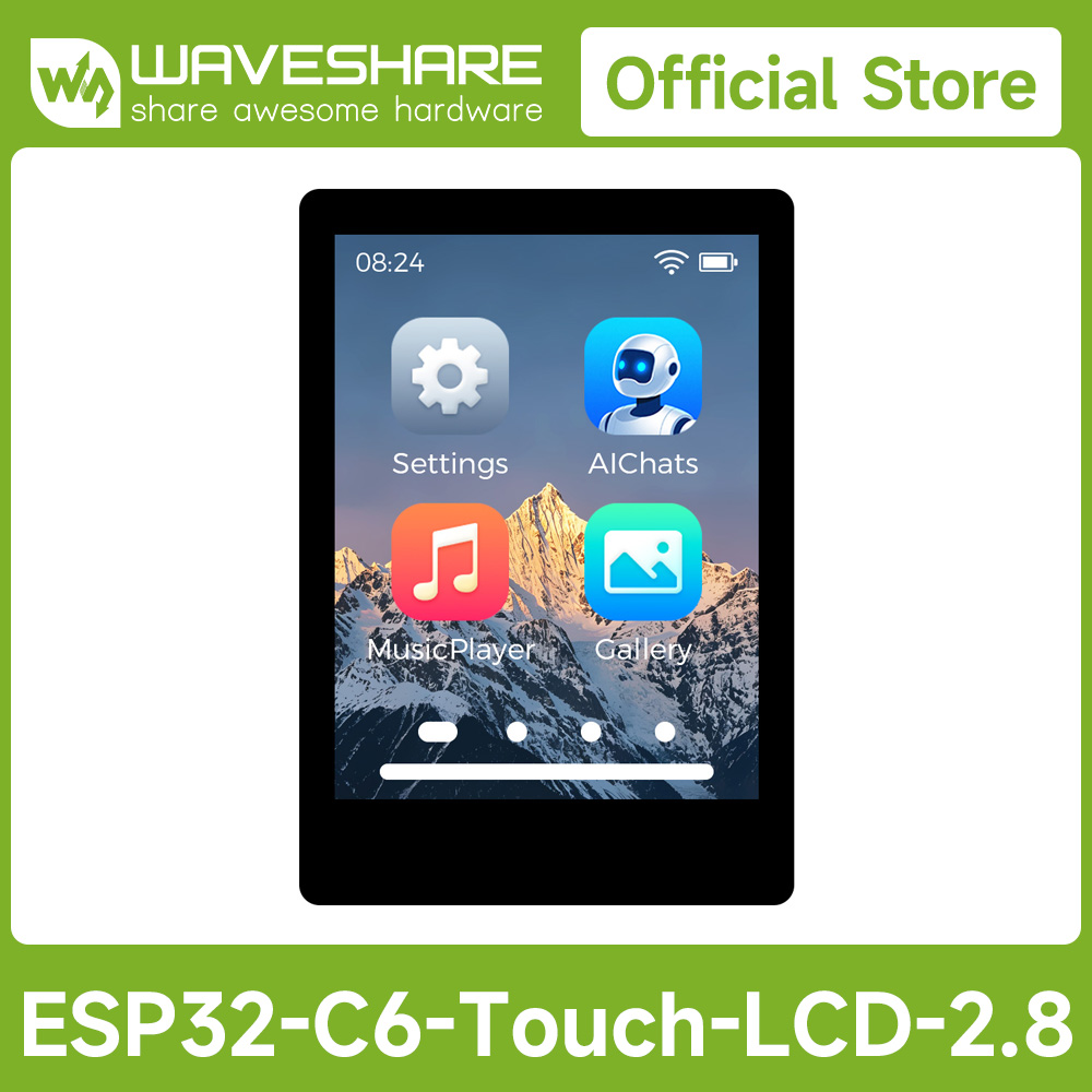 Esp32 C6 - Waveshare ESP32-C6 2,8 inch IPS capacitief
