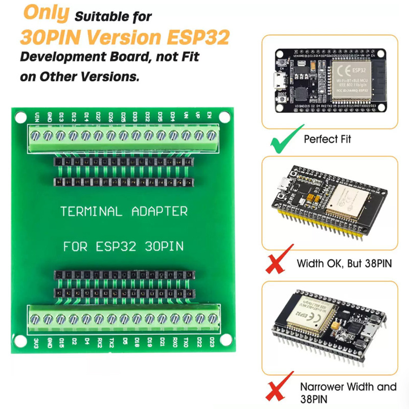 Esp32 Wifi Bluetooth Module - ESP32 ontwikkelbord NodeMCU-32S ESP32-32D 32U 30-pins