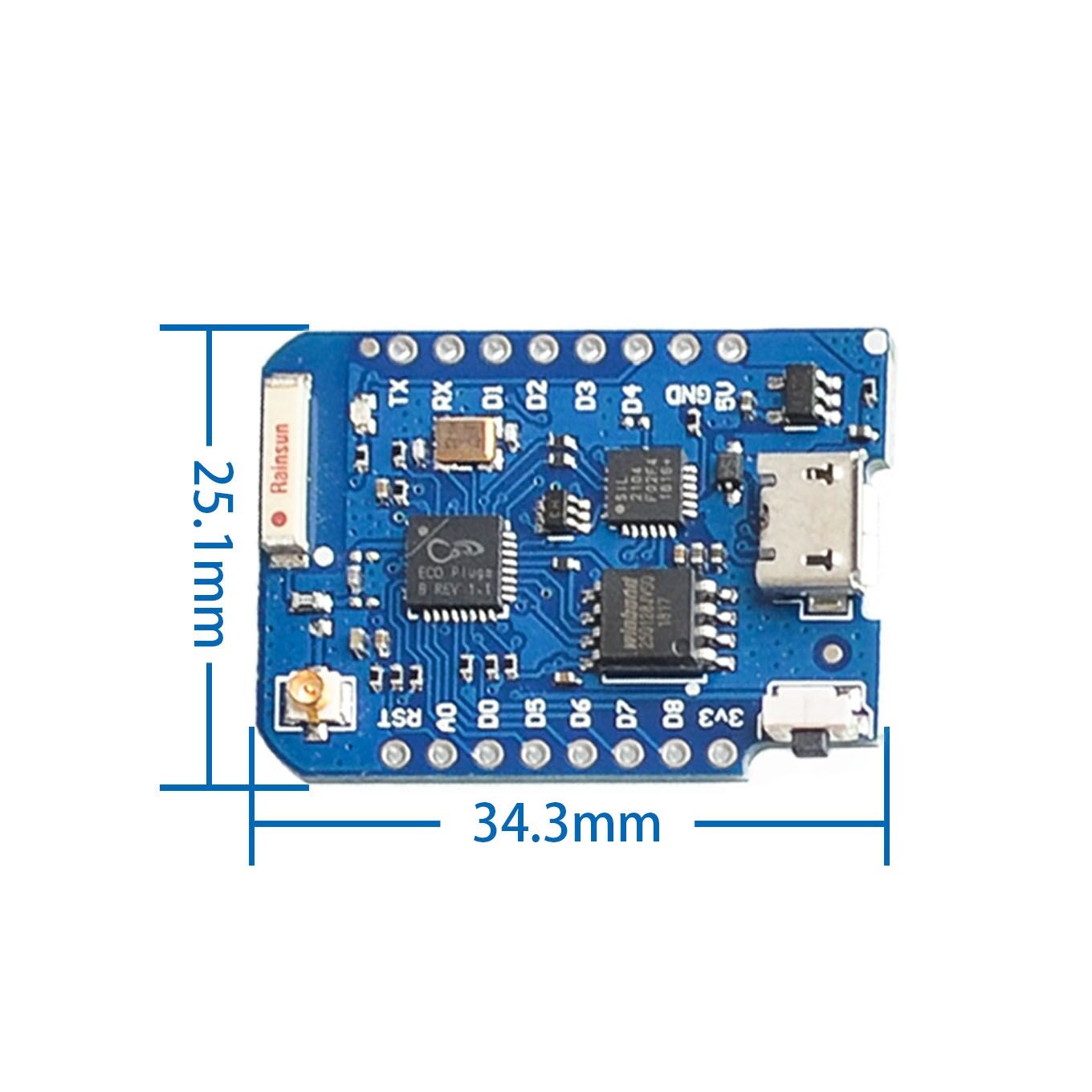 Wemos D1 Mini Pro 4M 16M Bytes - Esp8266 Nodemcu recensie en prijs