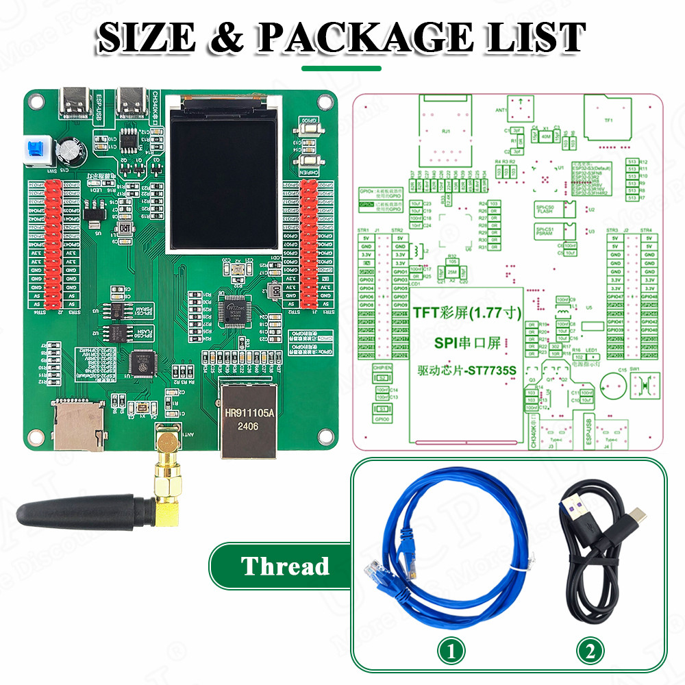 ESP32-S3 ontwikkelbord met 1,7 - Esp32 Uart Module recensie en prijs