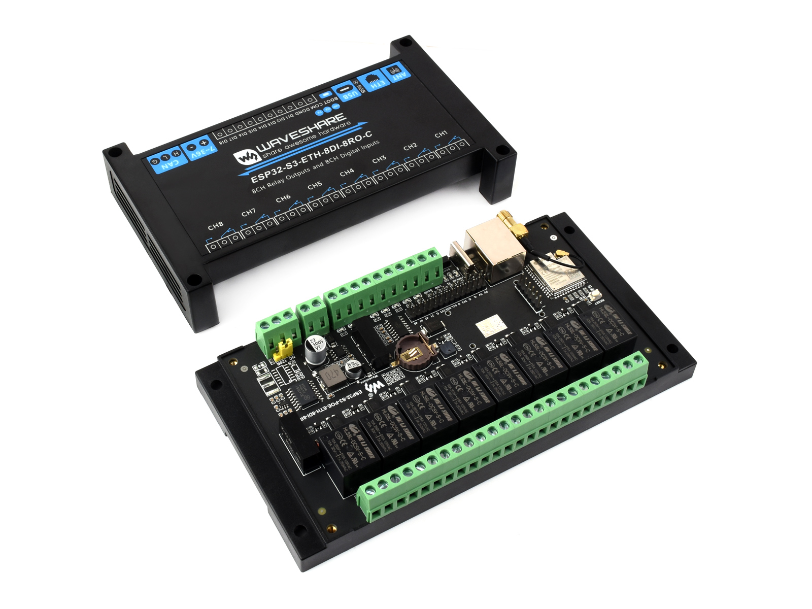 Industriële 8-kanaals ESP32-S3 - Esp32 S3 recensie en prijs