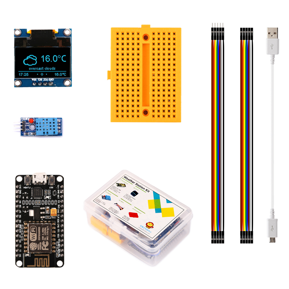ESP8266 Weerstation Diy Kit Me - Esp8266 Nodemcu recensie en prijs