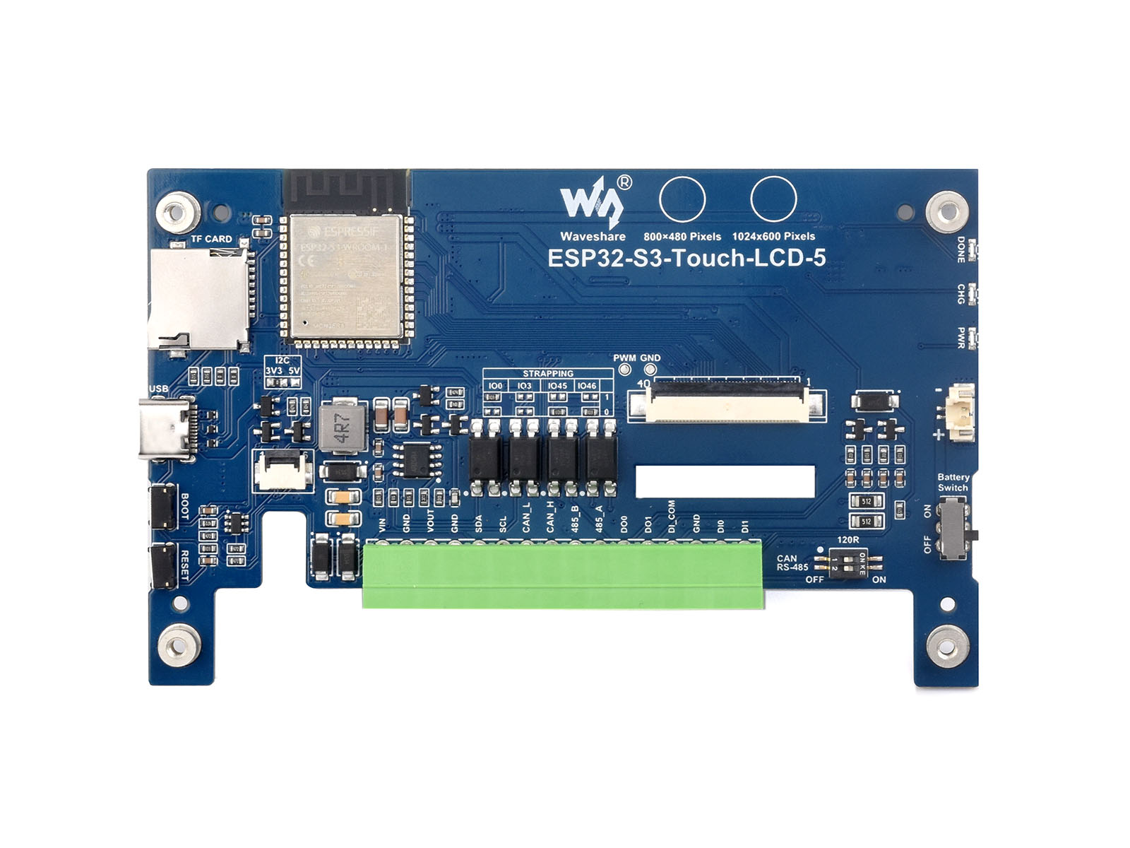 Waveshare ESP32-S3, 5 inch cap - Esp32 Development Board recensie en prijs