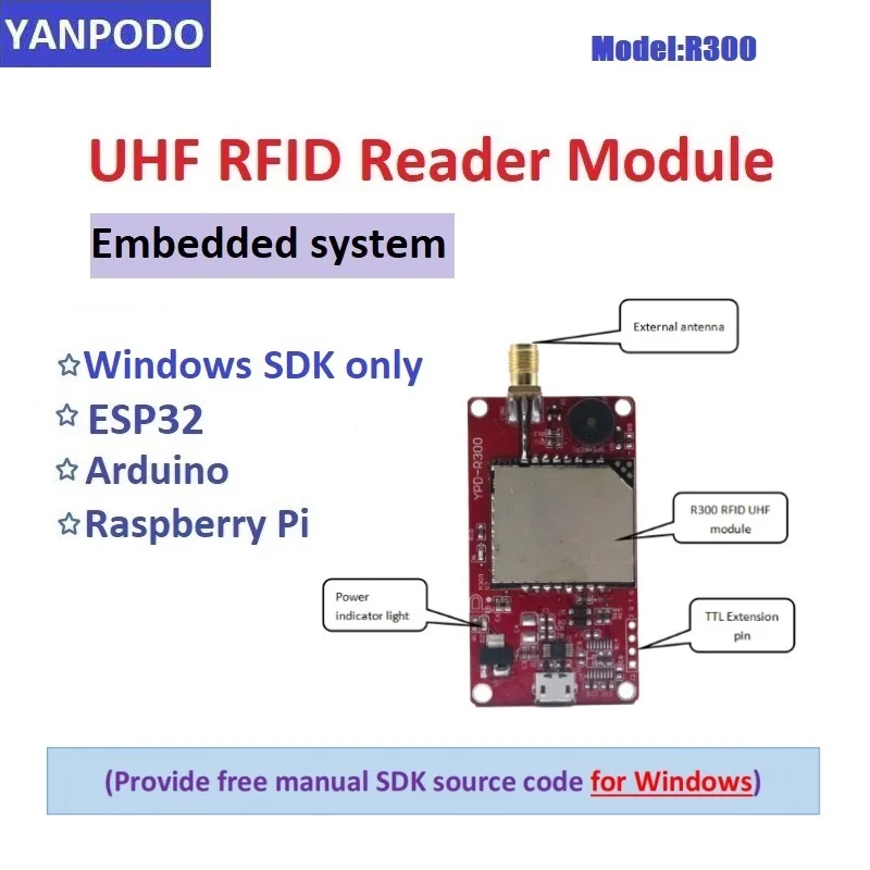 R300 UHF RFID-lezermodule voor - Esp32 Uart Module recensie en prijs