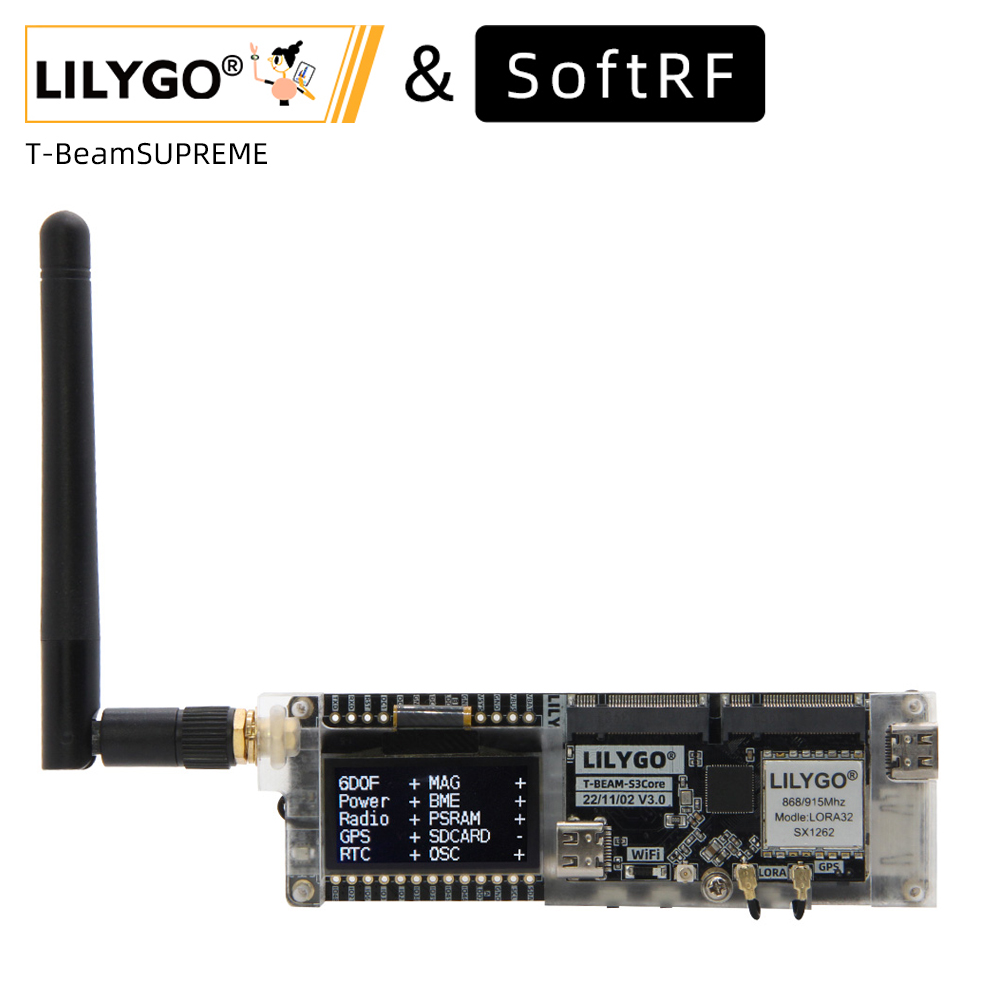 LILYGO® SoftRF T-Beam SUPREME  - Esp32 Wifi Bluetooth Module recensie en prijs